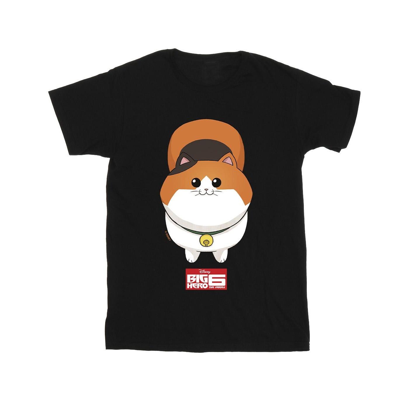 Image of Big Hero 6 Baymax Kitten Face Tshirt Unisex Schwarz 152-158