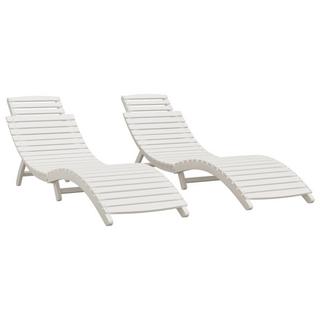 VidaXL Chaise longue bois d'acacia  