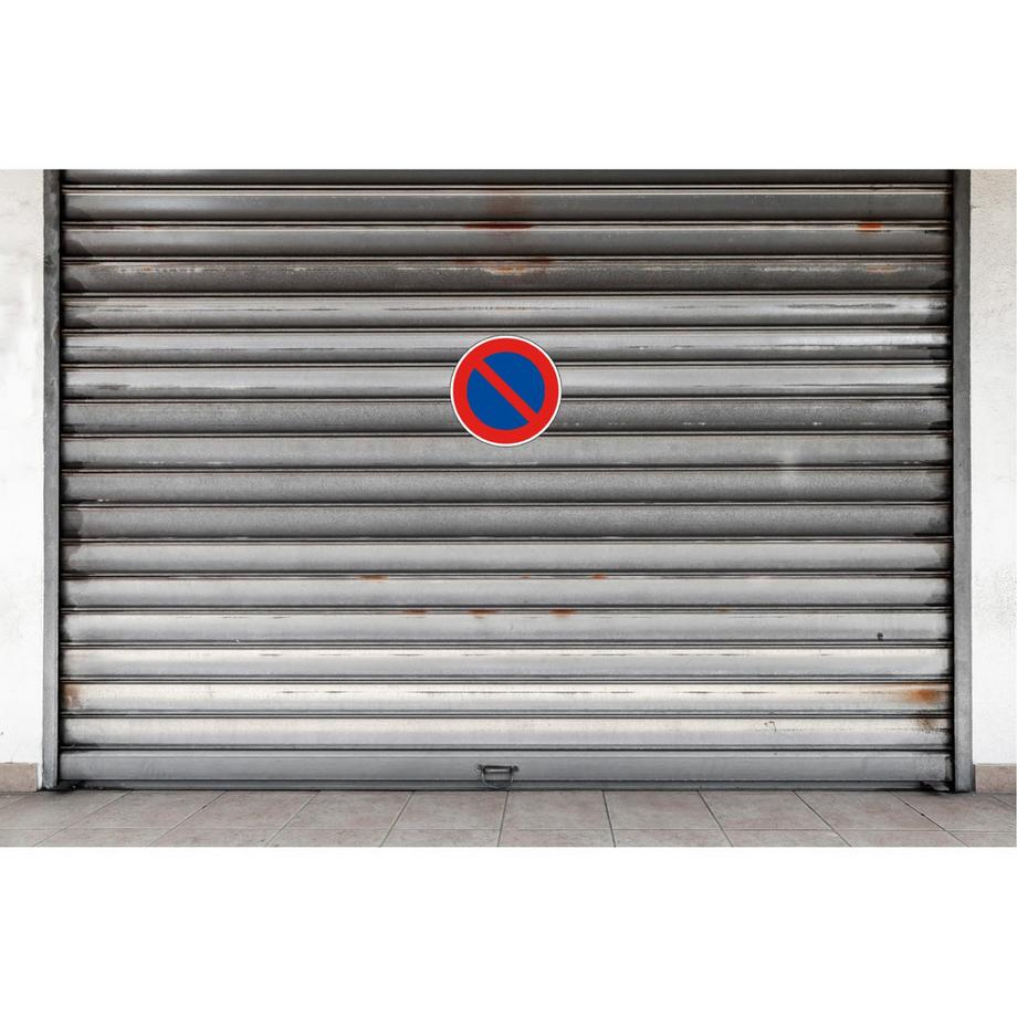 Exacompta Cartello adesivo rotondo diametro 30cm SOSTA VIETATA  