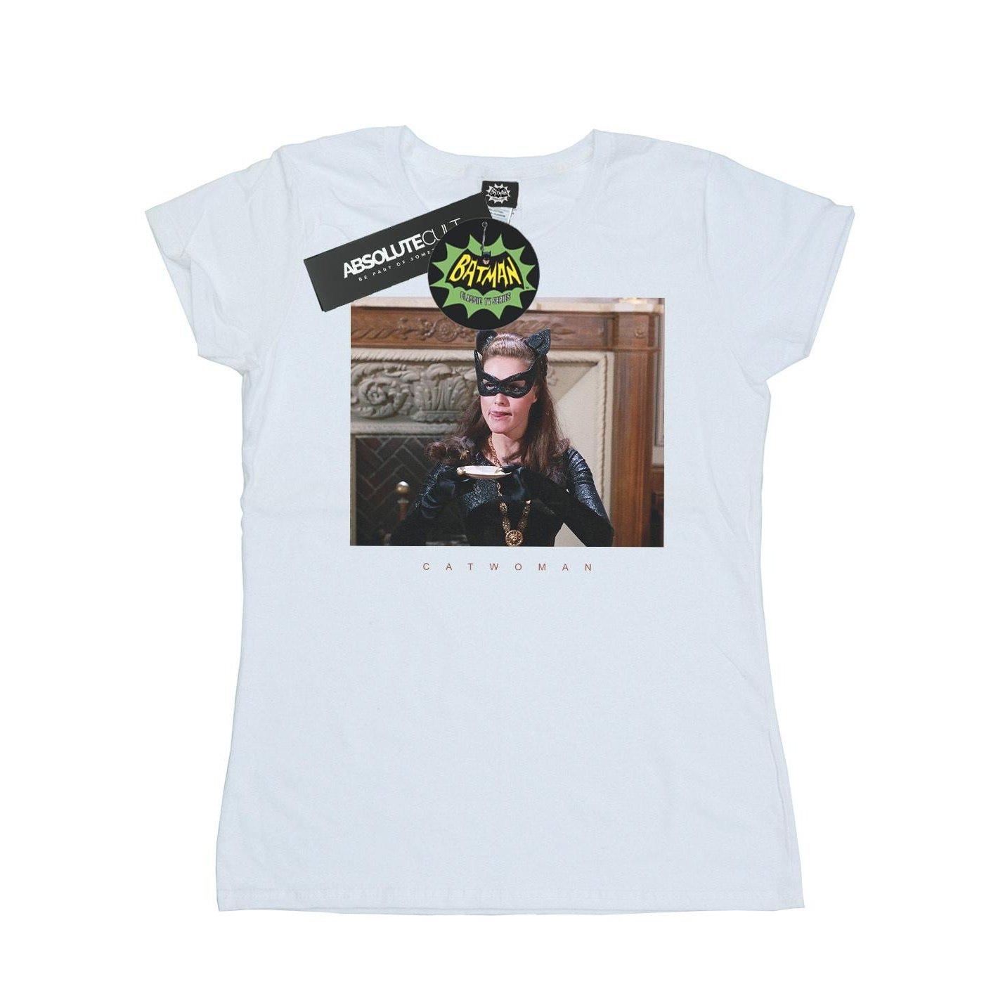 Image of Batman Tv Series Catwoman Photo Tshirt Damen Weiss L