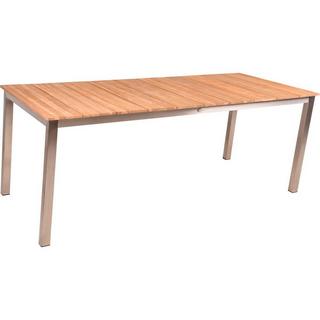 mutoni pleasure Garten Essgruppe Dallas Teak natur silber (6-tlg)  