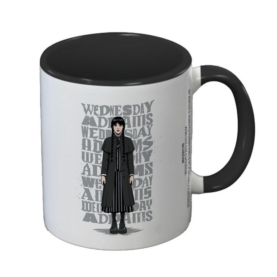 Kaffeebecher, Zweifarbige Innenseite, Mittwoch Addams