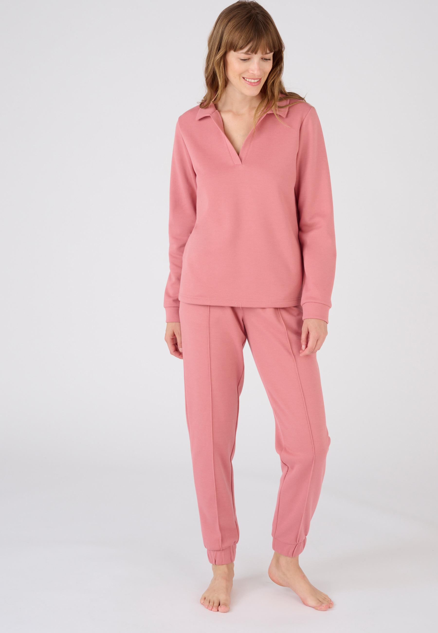 Image of Sweatshirt Mit Polokragen. Damen Rosa 42/44