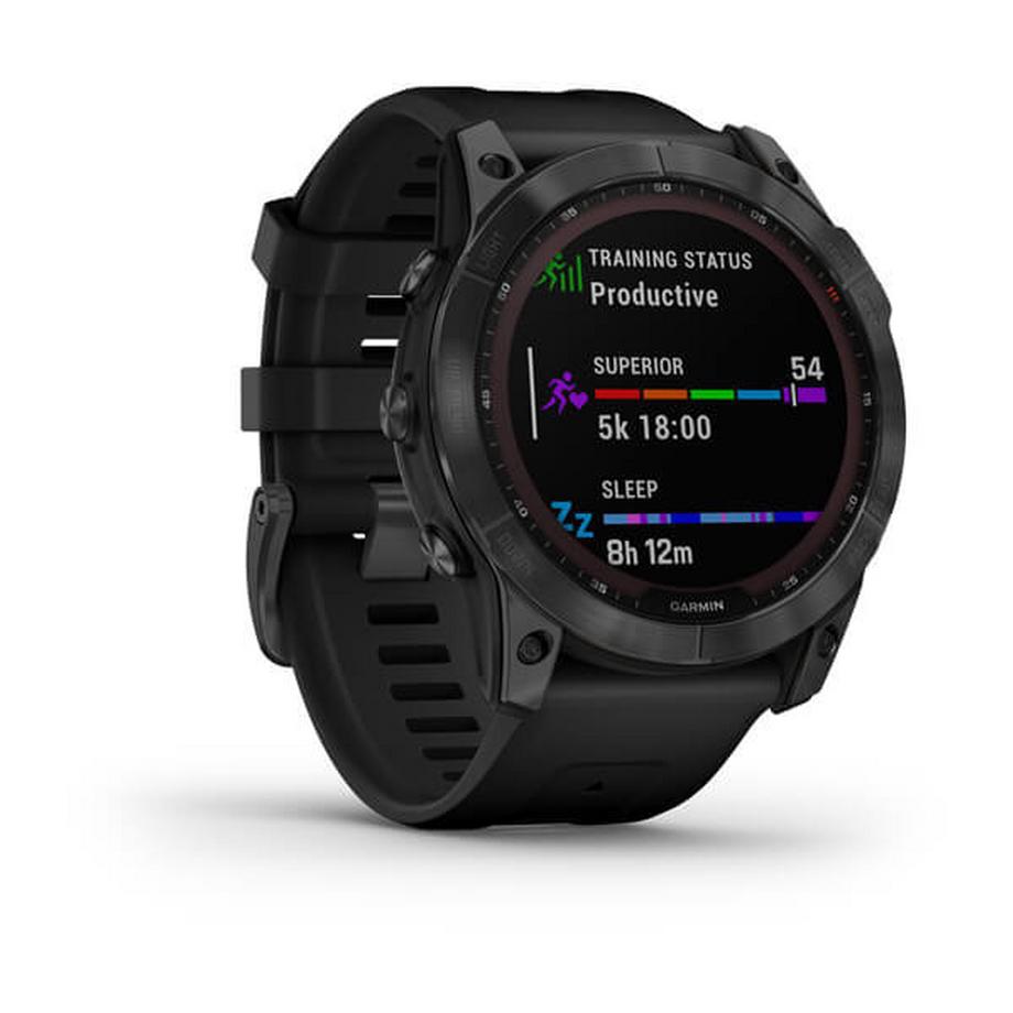 GARMIN  Sportuhr Fenix 7X Solar Schwarz/Anthrazit 