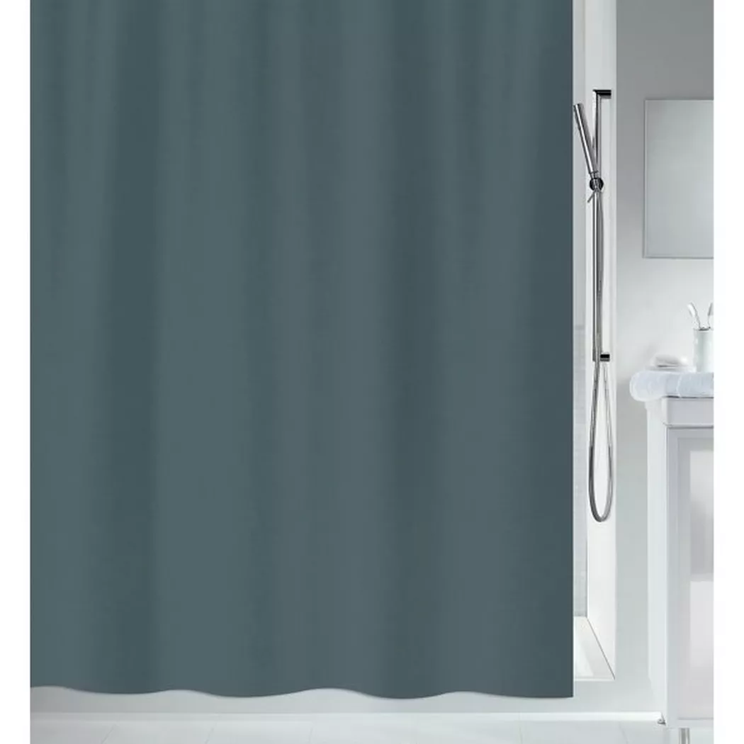spirella - Spirella Duschvorhang PRIMO Polyester 180x180cm Anthrazitgrau, 180X180CM