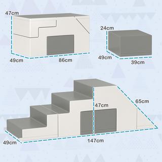HOMCOM  Ensemble de jeu doux pour enfants 