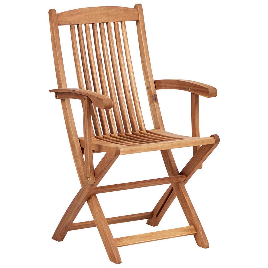 Beliani Set da pranzo per giardino con sedie en Legno d'acacia  MAUI II  