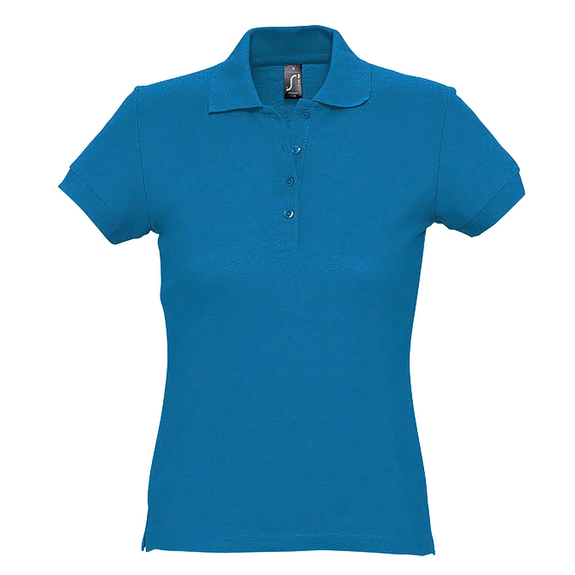 Image of Passion Poloshirt, Kurzarm Damen Aquamarine M