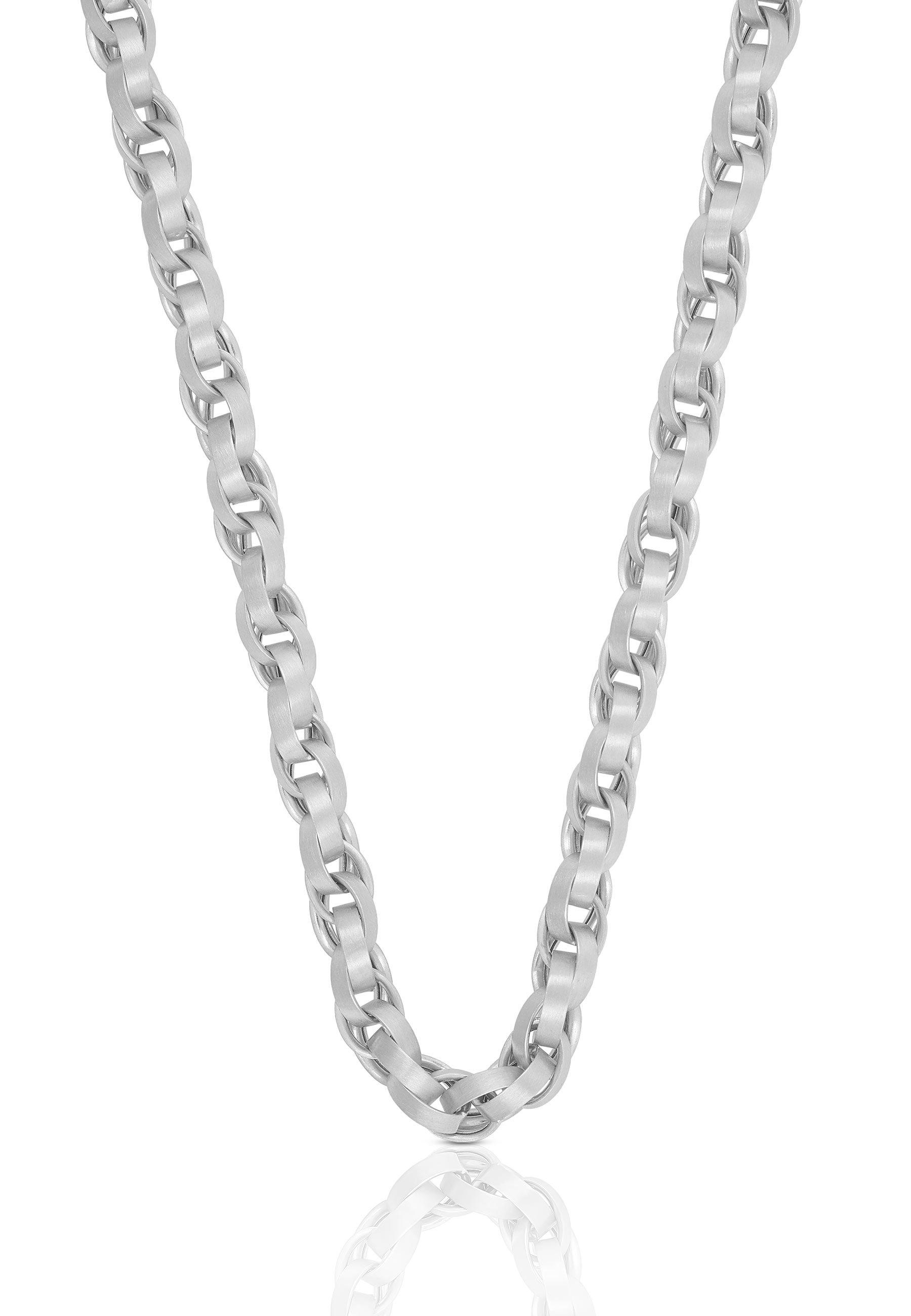 Image of Collier Fantasie Weissgold 750, 5mm, 45cm Damen Silber 45cm