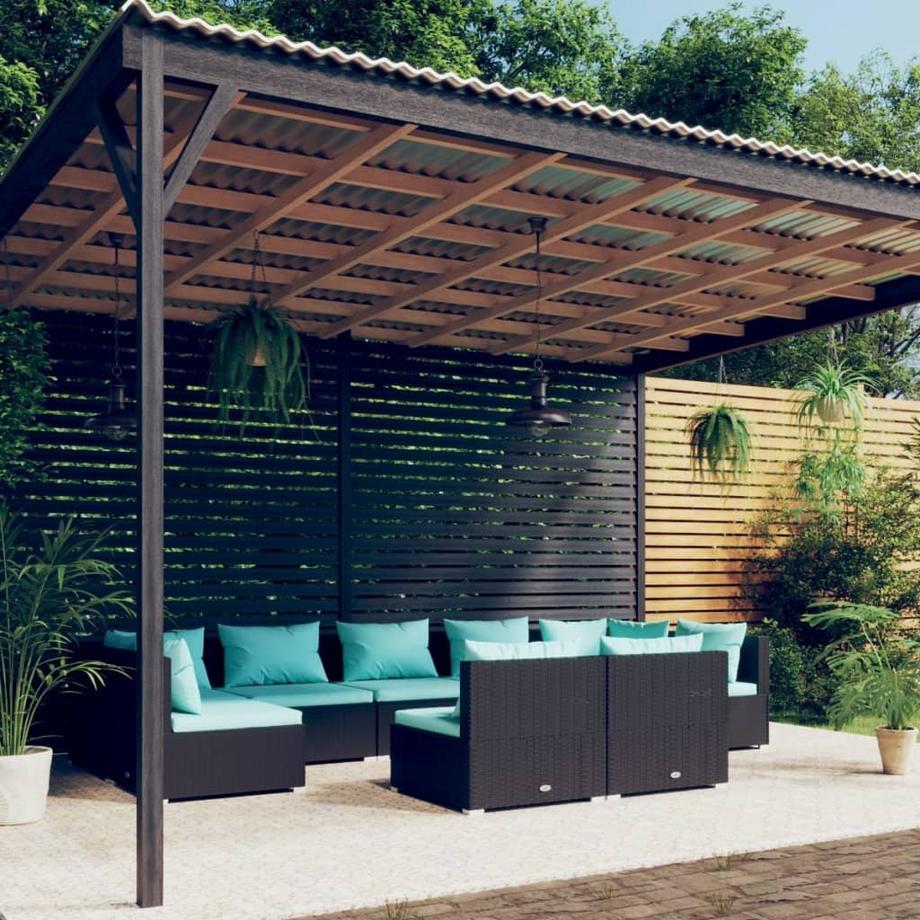 VidaXL Ensemble de meubles de jardin rotin synthétique  