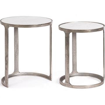 Table d&#039;appoint Janira ronde (set de 2)
