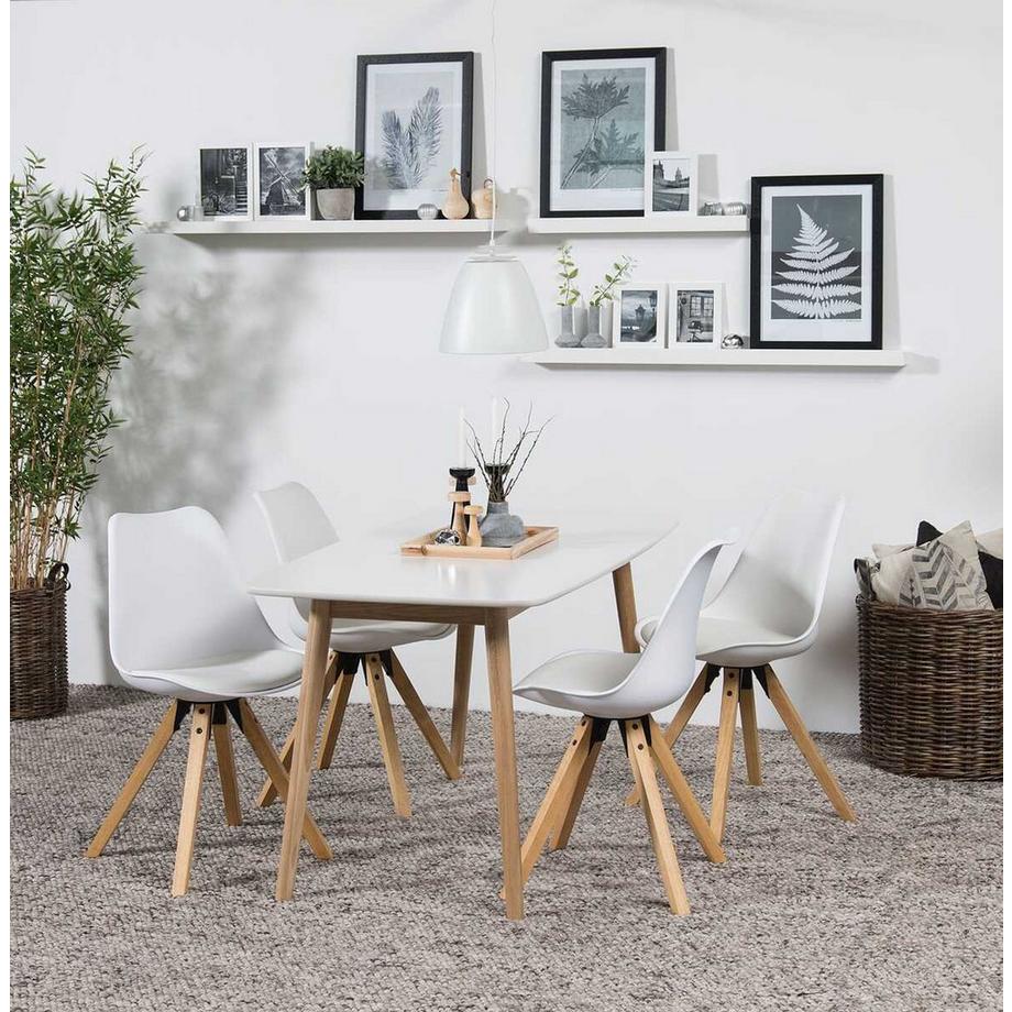 mutoni Tavolo da pranzo Philli bianco  