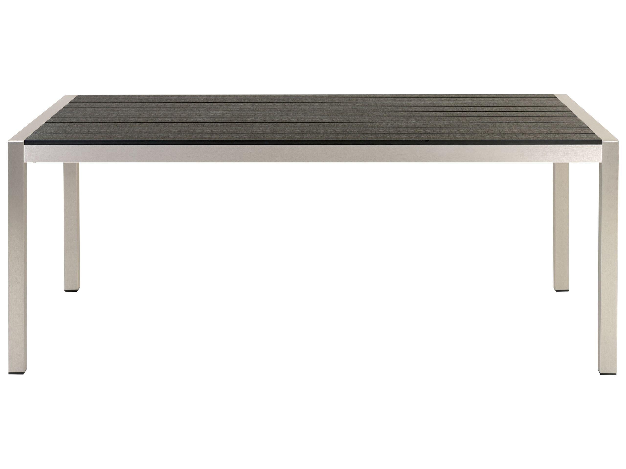 Beliani Table de salle à manger de jardin en Bois synthétique Industriel VERNIO  