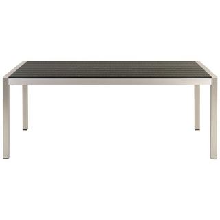 Beliani Table de repas en Aluminium Industriel VERNIO  