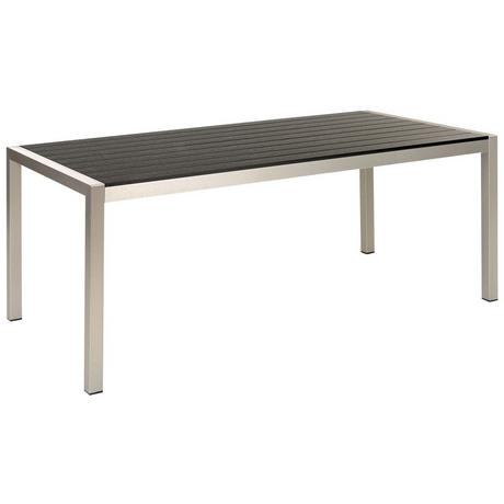 Beliani Table de repas en Aluminium Industriel VERNIO  