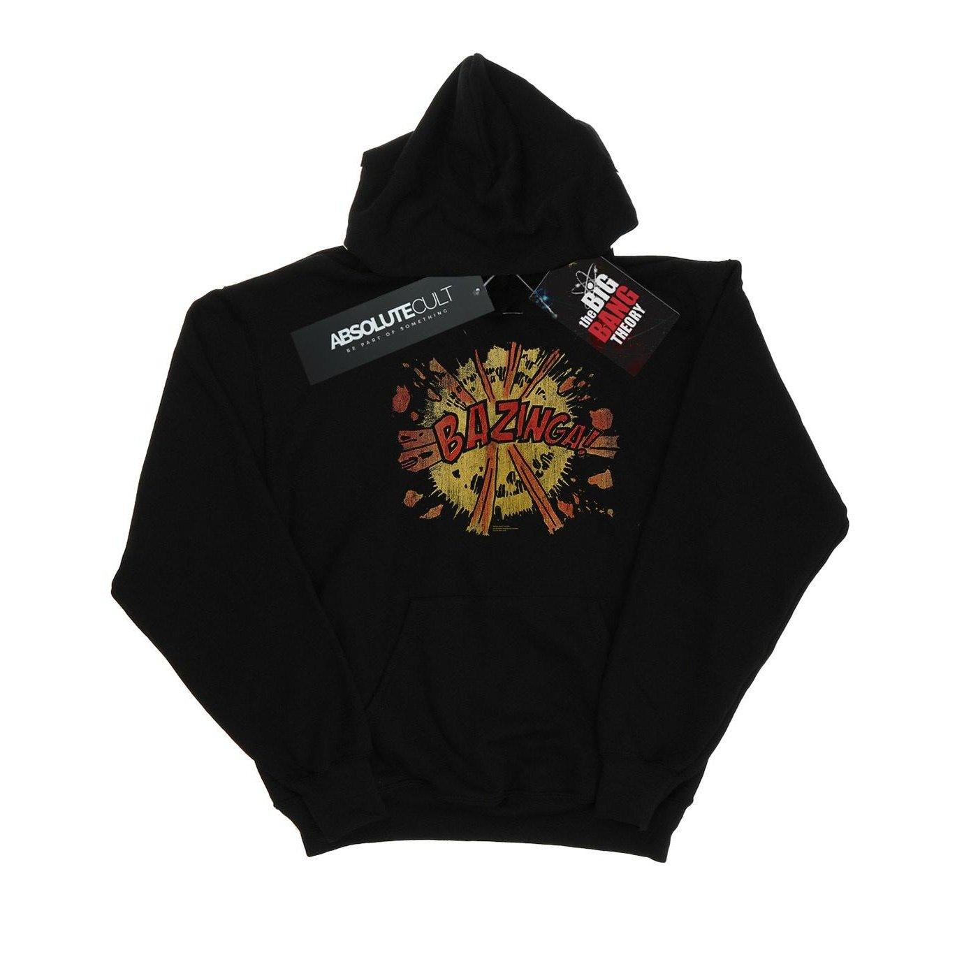 Image of Bazinga Explosion Kapuzenpullover Herren Schwarz L