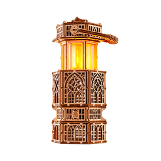 Wood Trick  Lanterne antique - 3D Kit de construction en bois (Électrique) 