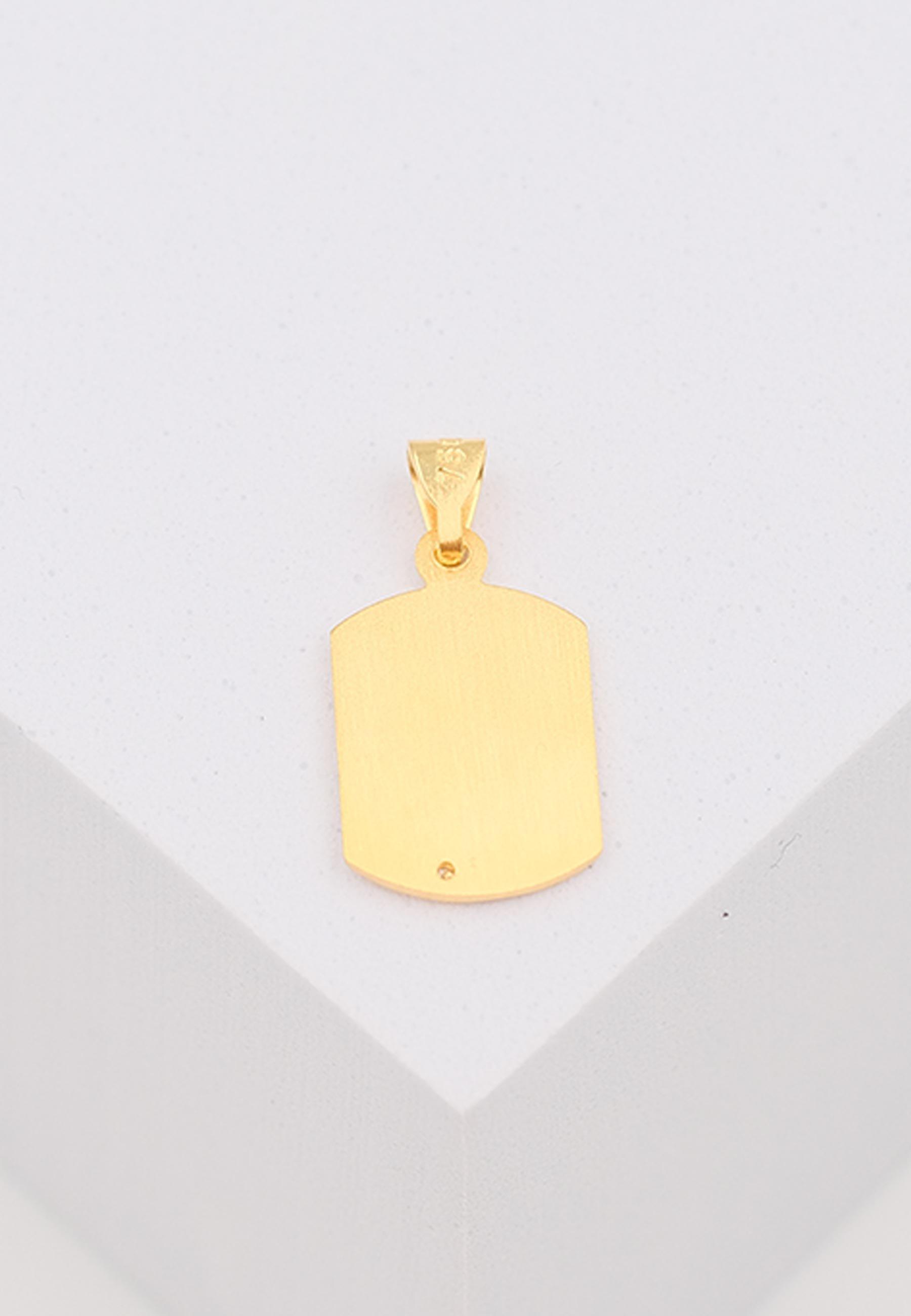 MUAU Schmuck  Engel Anhänger Gelbgold 750 Brillant 0.005ct. 17x9mm 