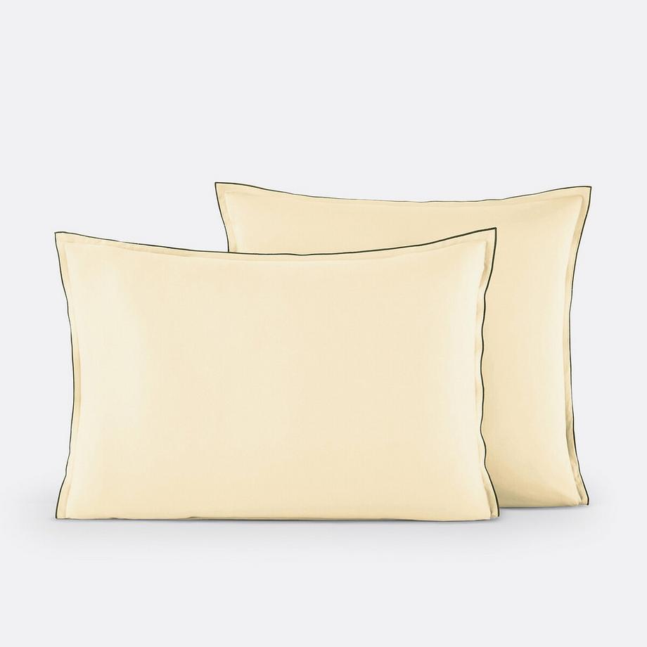 La Redoute Intérieurs Victor Uni Satin de Coton Taie d'Oreiller  