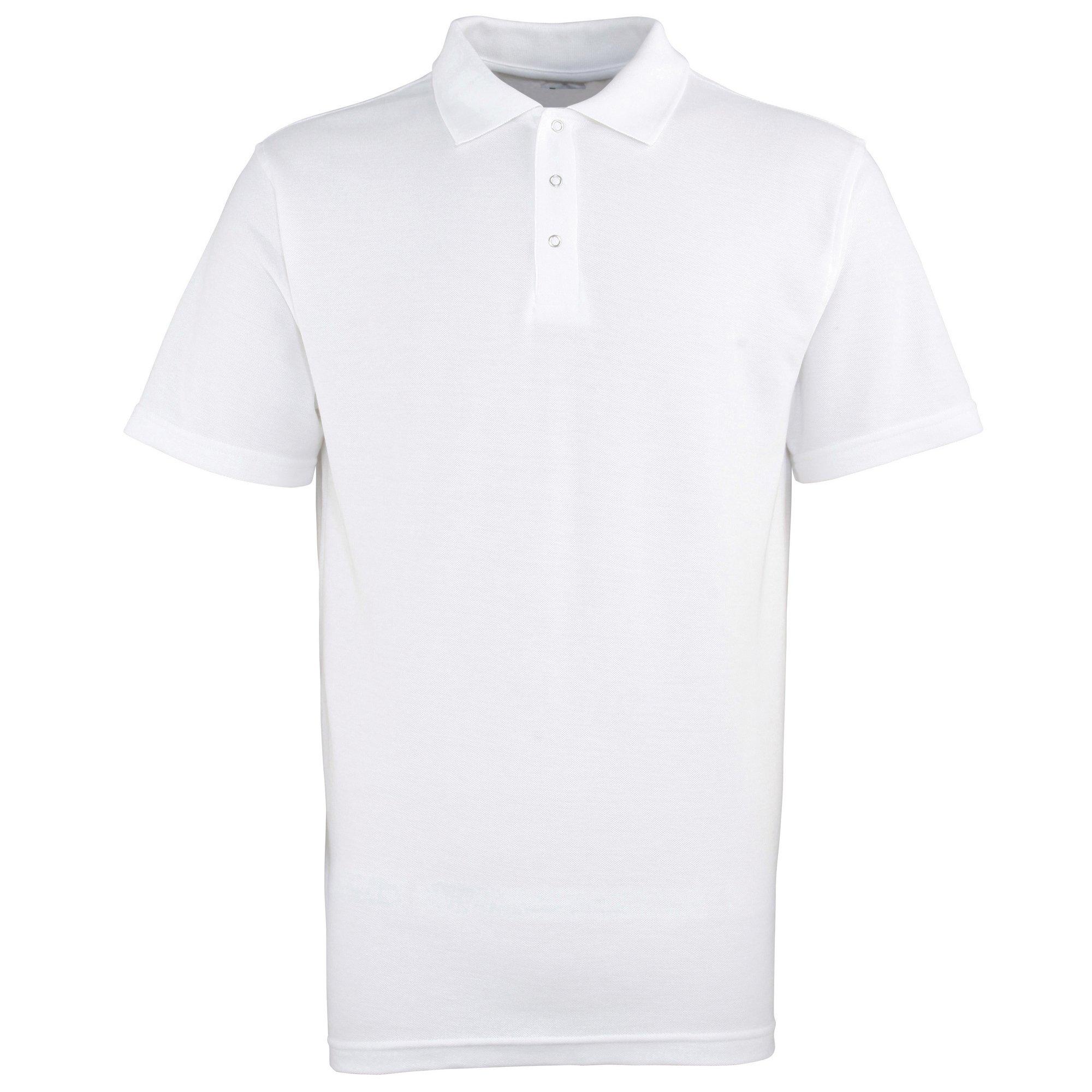 Image of Poloshirt, Unifarben Herren Weiss XXL