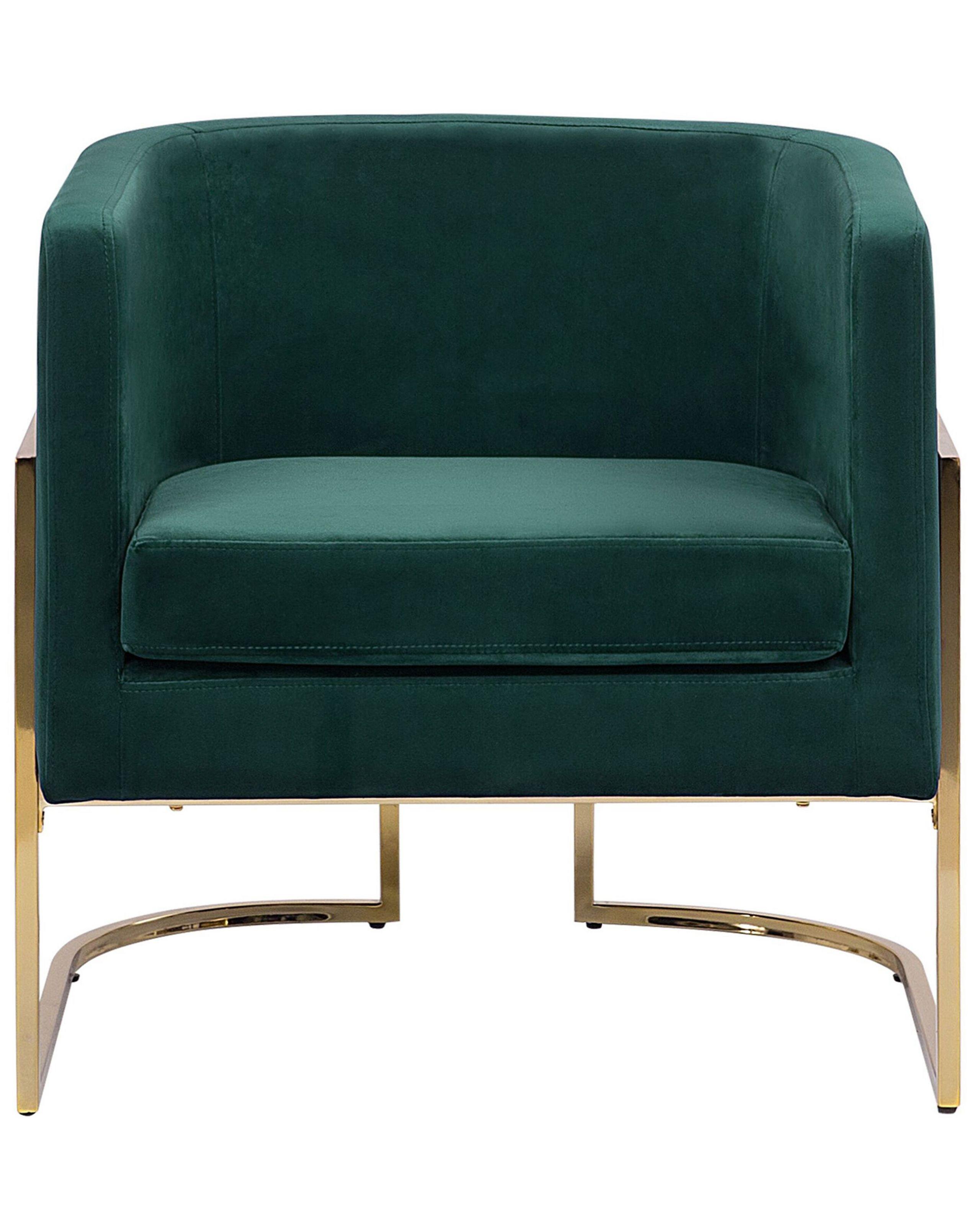 Beliani Sessel aus Samtstoff Glamourös SIRKKA  