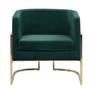 Beliani Fauteuil en Velours Glamour SIRKKA  