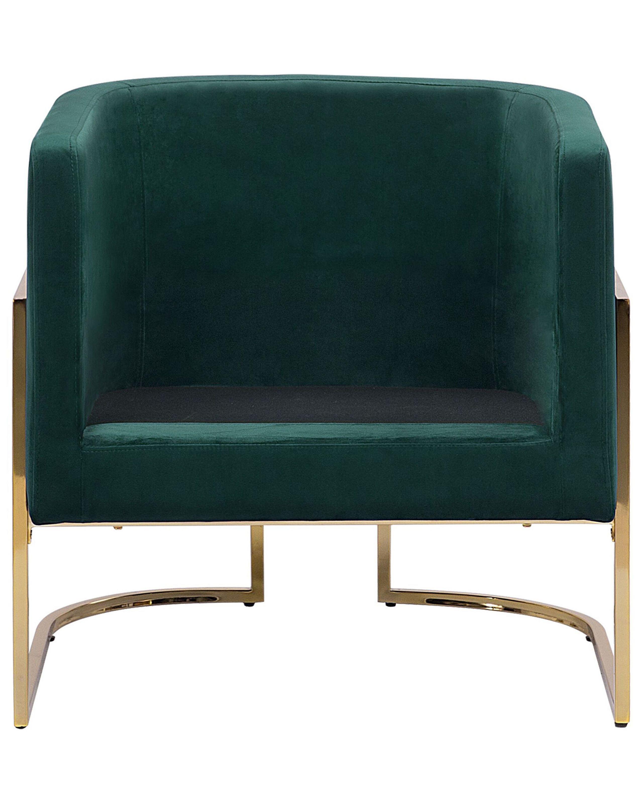 Beliani Sessel aus Samtstoff Glamourös SIRKKA  