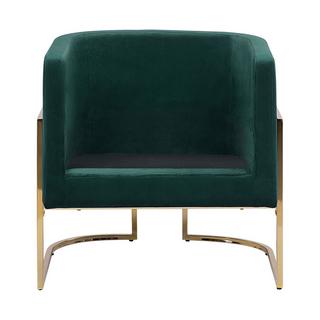 Beliani Fauteuil en Velours Glamour SIRKKA  