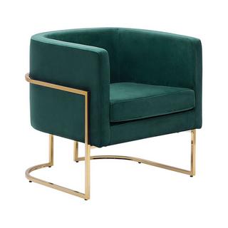 Beliani Fauteuil en Velours Glamour SIRKKA  