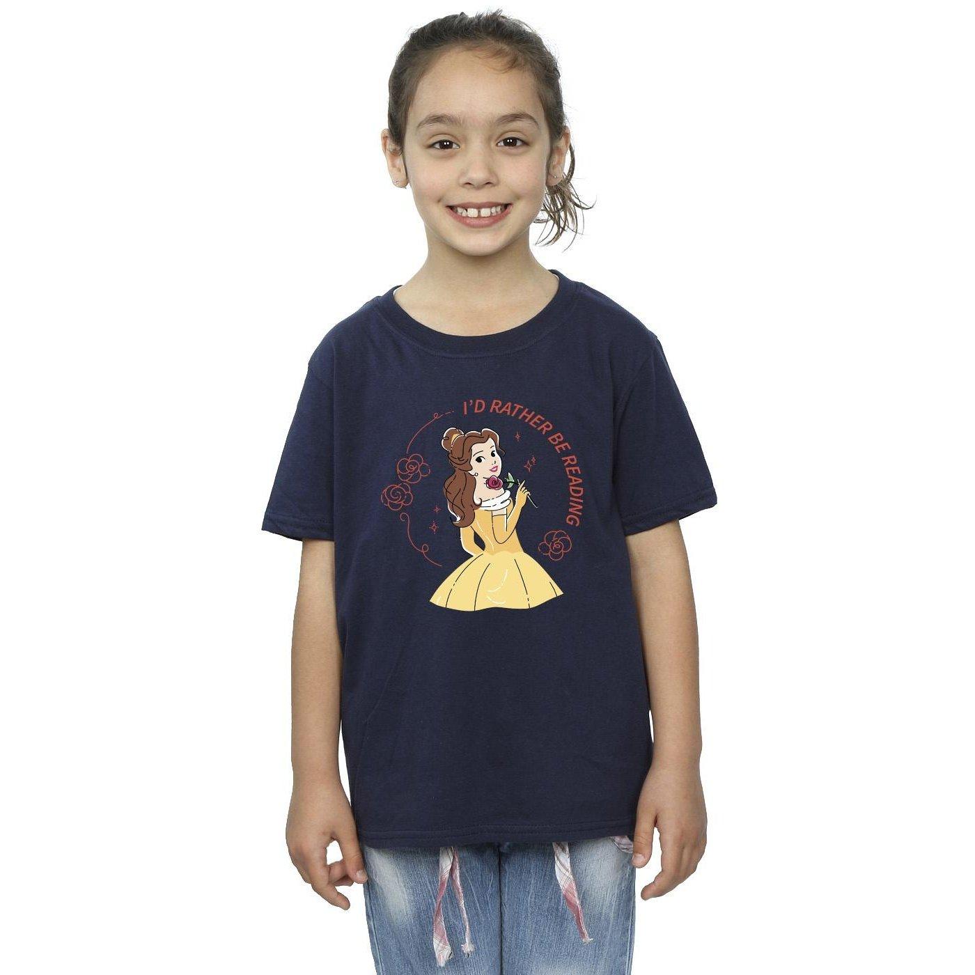 Disney  Tshirt BEAUTY AND THE BEAST I'D RATHER BE READING 