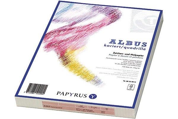 Papyrus PAPYRUS Zeichenpapier A4 88020015 160g, kariert 5mm 100 Blatt  