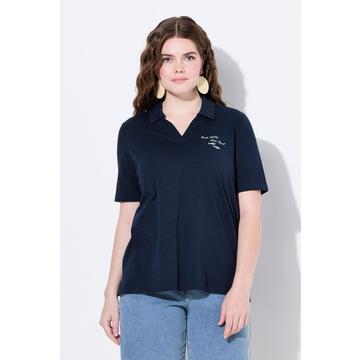 Poloshirt, Stickerei, Polokragen, Halbarm, Biobaumwolle