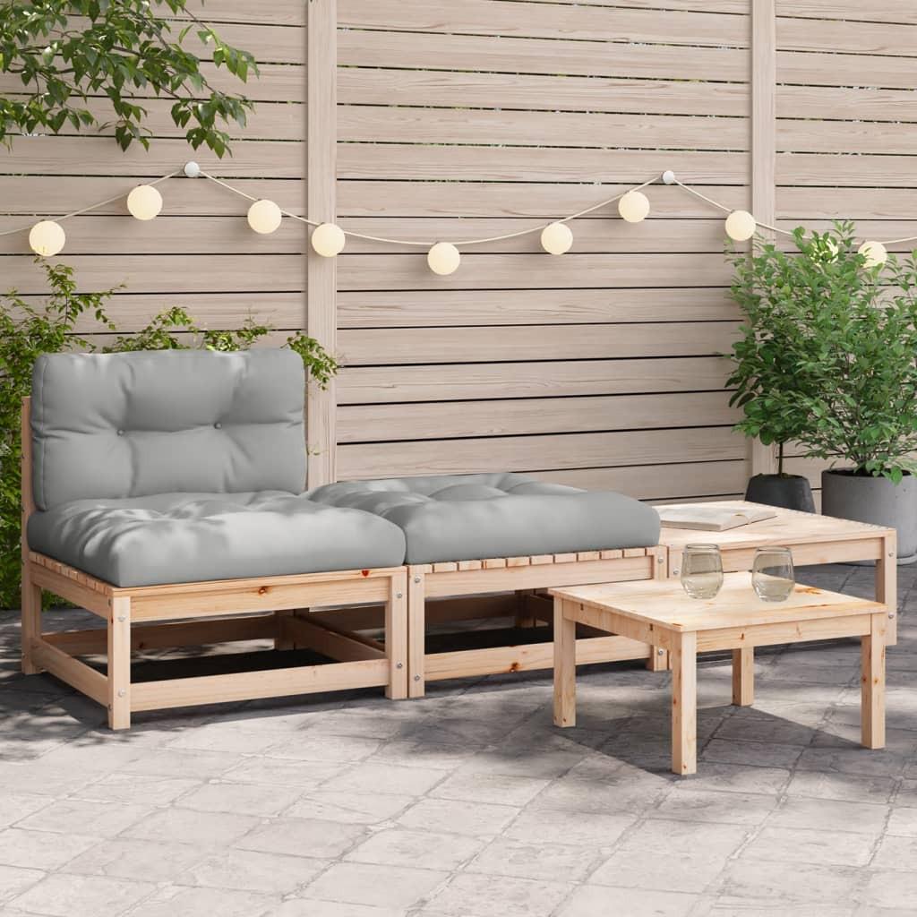 VidaXL Canapé de jardin bois  