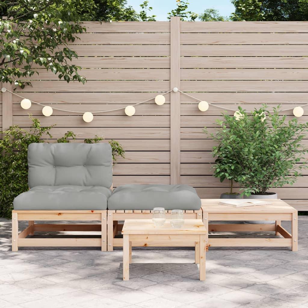 VidaXL Canapé de jardin bois  