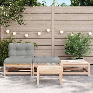 VidaXL Canapé de jardin bois  