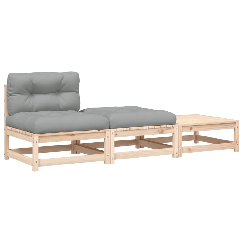 VidaXL Canapé de jardin bois  