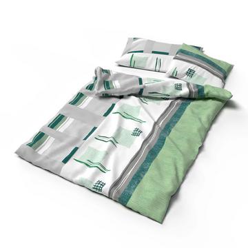 Lotus linge de lit jersey Malea vert