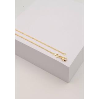 MUAU Schmuck  Collier Rundanker Gelbgold 750, 1.5mm, 42cm 