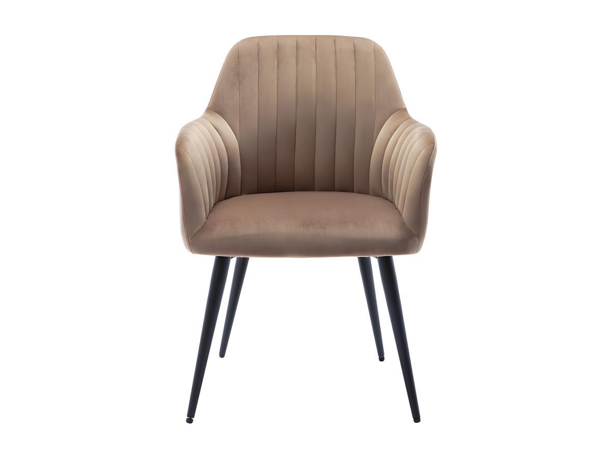 Vente-unique Stuhl mit Armlehnen 2erSet Samt es Metall ELEANA  