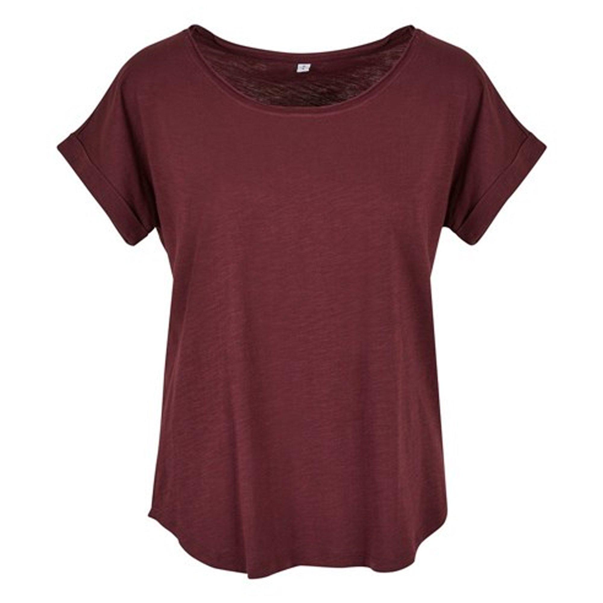 Image of Long Tshirt Damen Rot Bunt XXL