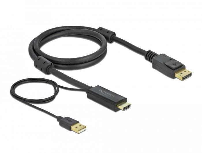 DeLock  DeLOCK Câble HDMI vers DisplayPort 4K 30 Hz 1 m 