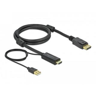 DeLock  Câble  HDMI – Displayport, HDMI/USB 