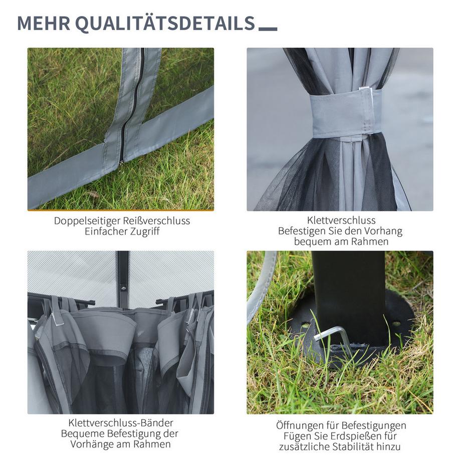 Outsunny Pavillon de jardin  