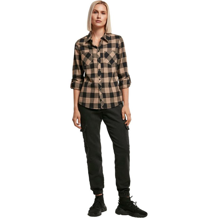 URBAN CLASSICS Chemise en flanelle à carreaux Turnup  