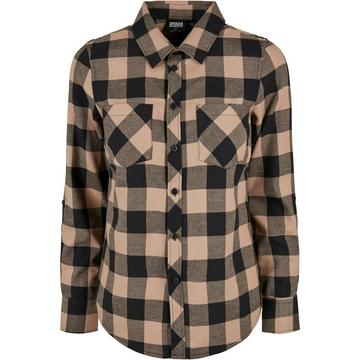 camicia a quadri in flanella da turnup