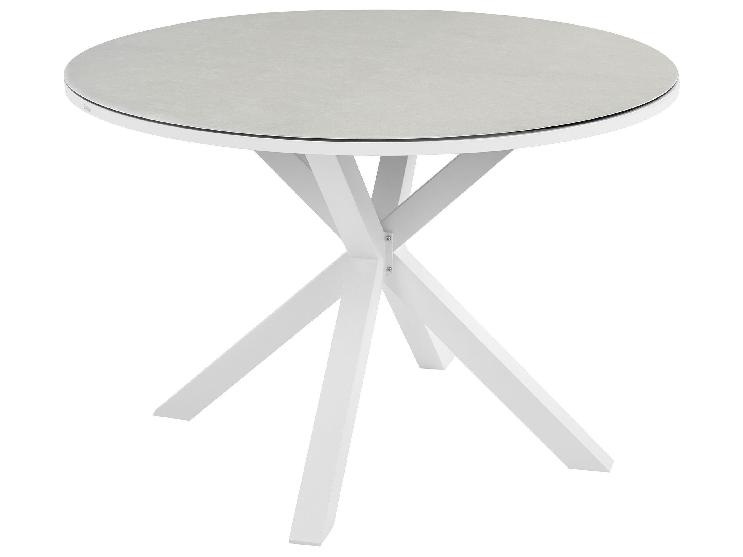 Beliani Table de jardin en Aluminium Industriel MALETTO  