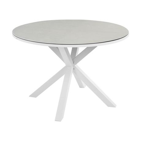 Beliani Table de jardin en Aluminium Industriel MALETTO  