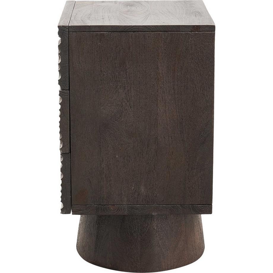 mutoni Nachttisch Crumble Mango dunkelbraun  