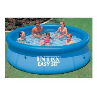 Intex  Intex 28120 Aufstellpool Aufblasbarer Pool Rund Blau 