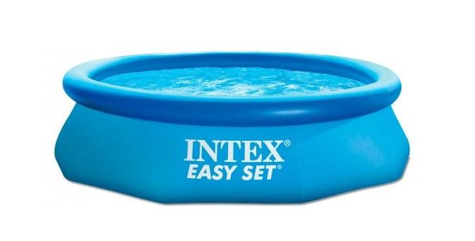 Intex  Intex 28120 Aufstellpool Aufblasbarer Pool Rund Blau 